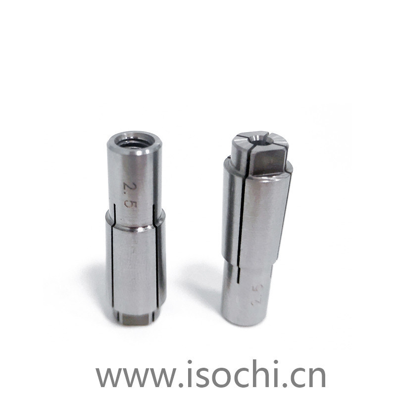 820 Spindle Locking Collet CR2000 4 Jaws Silver ID 2.5mm For PCB Router
