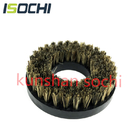 Black Plastic Handle Brown Bristles PCB Routing Machine Brush UB8723 OD 50mm/2" ID 22mm/0.9"