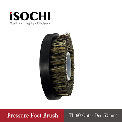 Round Shape Pressure Foot Brush , PCB Routing Machine Cleaning Brush OD 46mm