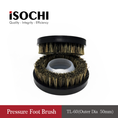 Round Shape Pressure Foot Brush , PCB Routing Machine Cleaning Brush OD 46mm