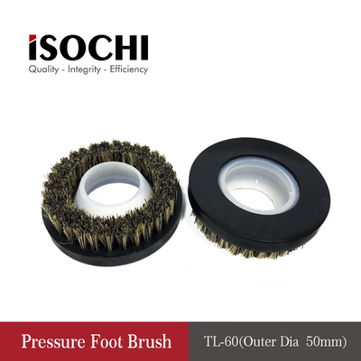 Round Shape Pressure Foot Brush , PCB Routing Machine Cleaning Brush OD 46mm