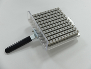 Sliver Aluminum Tool Cassette 100 Drill Bites Holder Customized PCB Machine Part