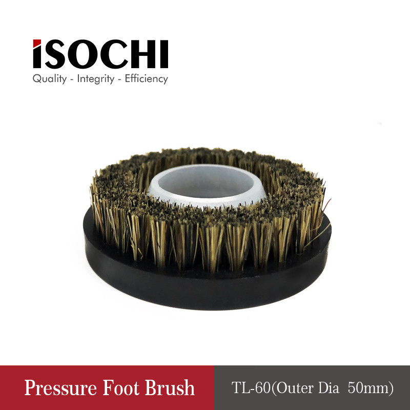 Round Shape Pressure Foot Brush , PCB Routing Machine Cleaning Brush OD 46mm